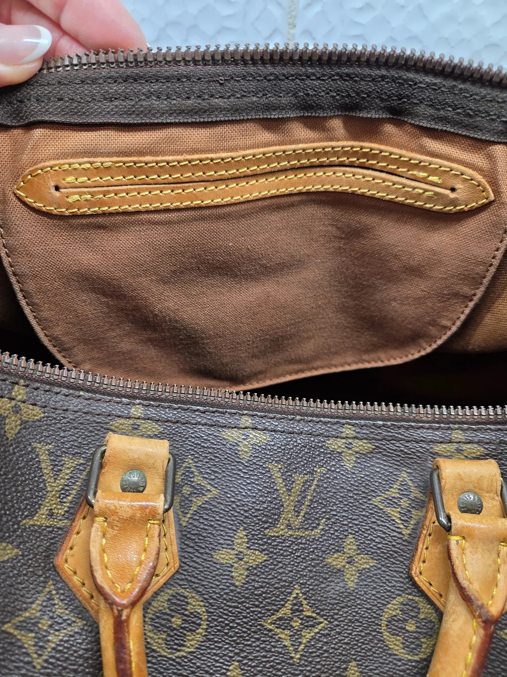 Vintage 1985 Louis Vuitton Monogram Speedy 40 Bag - Made in France SA851